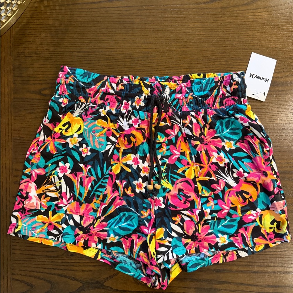 Hurley Women's Vibrant Floral Athletic Shorts - Multicolor